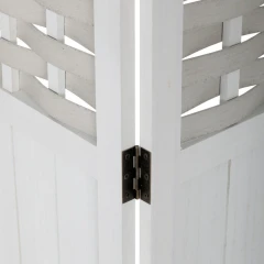 Paraván dřevěný EF-L145 WT - bílý č.7