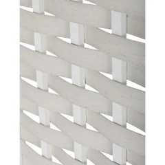 Paraván dřevěný EF-L145 WT - bílý č.8