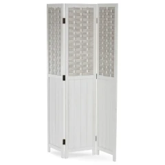 Paraván dřevěný EF-L145 WT - bílý č.1