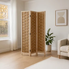 Paraván dřevěný EF-L186 NAT - přírodní č.3