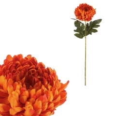 Chryzantéma - umělá řezaná květina, oranžová KUW010 OR
