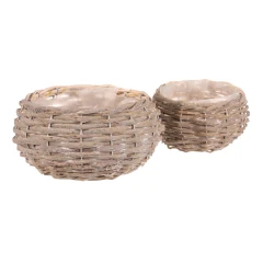 Obal proutěný - béžová barva, cena za sadu 2 ks OC4215