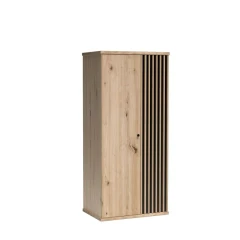 Komoda CALI C4 - dub artisan/černá | ATAN nábytek Šatní skříň CALI C1 - dub artisan/černá