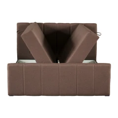 Boxspringová postel, 140x200, hnědá, STAR