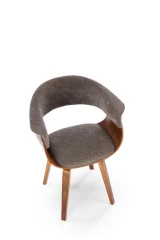 K545 krzesło popielaty / orzechowy (1p=1szt)