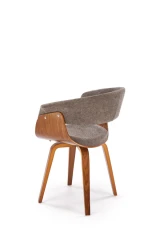 K545 krzesło popielaty / orzechowy (1p=1szt)