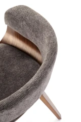 K545 krzesło popielaty / orzechowy (1p=1szt)