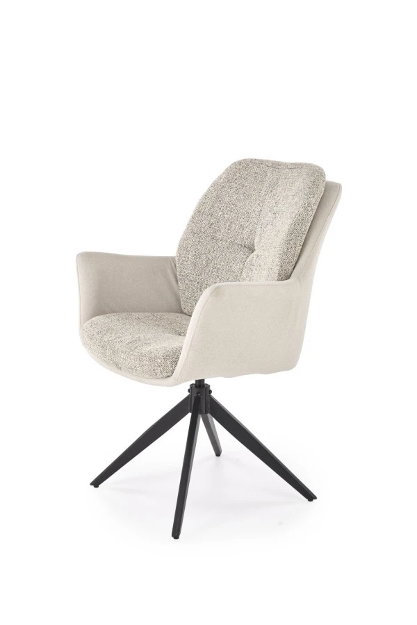 Otočné jídelní křeslo K591 - světle šedá