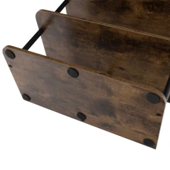 Víceúčelový regál, černá/rustikální dřevo, ETUDA TYP 2 Víceúčelový regál, černá/rustikální dřevo, ETUDA TYP 2