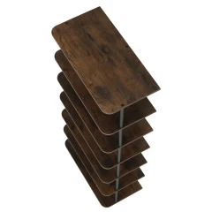 Víceúčelový regál, černá/rustikální dřevo, ETUDA TYP 2 Víceúčelový regál, černá/rustikální dřevo, ETUDA TYP 2