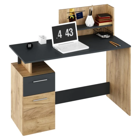 PC stůl PLATON NEW - dub artisan/grafit PC stůl PLATON NEW - dub artisan/grafit