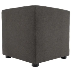 Taburet, látka Twist, šedohnědá, REGOR