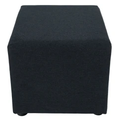 Taburet, látka Twist, tmavě šedá, REGOR