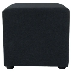 Taburet, látka Twist, tmavě šedá, REGOR