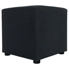 Taburet, látka Twist, tmavě šedá, REGOR