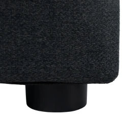 Taburet, látka Twist, tmavě šedá, REGOR