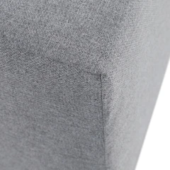 Taburet, látka Twist, šedá, REGOR