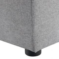 Taburet, látka Twist, šedá, REGOR