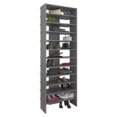 Vysoký regál/botník OSKI - grafit