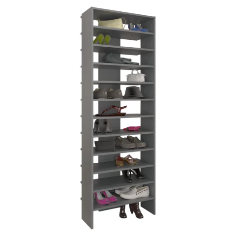 Vysoký regál/botník OSKI - grafit Vysoký regál/botník OSKI - grafit