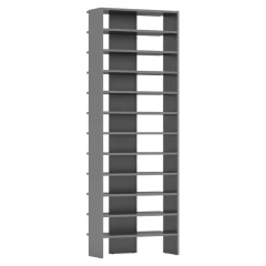 Vysoký regál/botník, grafit, OSKI Vysoký regál/botník, grafit, OSKI