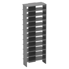 Vysoký regál/botník, grafit, OSKI Vysoký regál/botník, grafit, OSKI