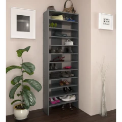 Vysoký regál/botník, grafit, OSKI Vysoký regál/botník, grafit, OSKI