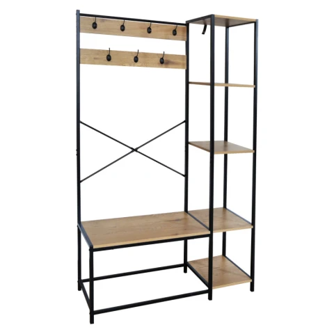 Věšák BERDY - černá/dub