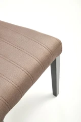 DIEGO 2 krzesło czarny / tap. velvet pikowany Pasy - MONOLITH 09 (j. brąz) (1p=2szt) DIEGO 2 krzesło czarny / tap. velvet pikowany Pasy - MONOLITH 09 (j. brąz) (1p=2szt)