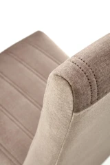 DIEGO 2 krzesło czarny / tap. velvet pikowany Pasy - MONOLITH 09 (j. brąz) (1p=2szt) DIEGO 2 krzesło czarny / tap. velvet pikowany Pasy - MONOLITH 09 (j. brąz) (1p=2szt)