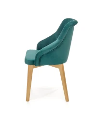 TOLEDO 2 krzesło dąb miodowy / tap. MONOLITH 37 (ciemny zielony) (1p=1szt) TOLEDO 2 krzesło dąb miodowy / tap. MONOLITH 37 (ciemny zielony) (1p=1szt)