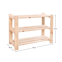 Regál, přírodní, borovice, SIMU 550 Regál, přírodní, borovice, SIMU 550