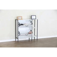 Botník, bílá, SOVIO Botník, bílá, SOVIO