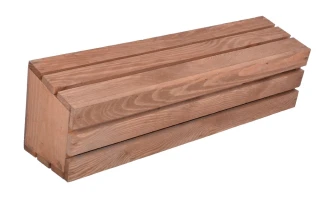 Truhlík MODERN 61 cm - s plastovým květináčem, hnědá