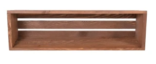Truhlík MODERN 61 cm - s plastovým květináčem, hnědá