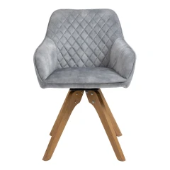 Jídelní židle VELES světle šedá