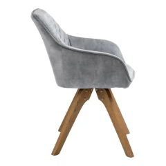 Jídelní židle VELES světle šedá