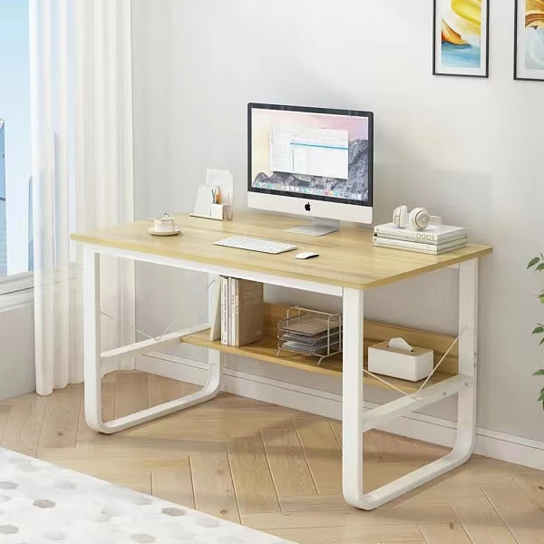 Psací stůl NARVIK - bílá/javor Psací stůl NARVIK - bílá/javor