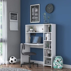 Pracovní stůl s regálem LARGS bílá