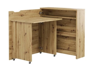Rozkládací psací stůl levý REBECCA dub artisan
