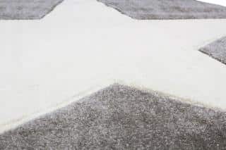 Dětský koberec STAR stříbrná-šedá/bílá