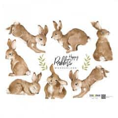 Dekorace na zeď DEKORNIK Happy rabbits