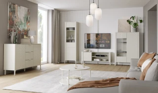 Šatní skříň na nohách 2D KENORA kašmír