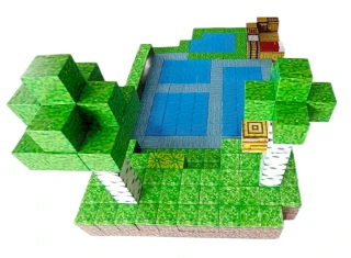 Minecraft Jungle Creek XXL Magnetická stavebnice 300ks Minecraft Jungle Creek XXL Magnetická stavebnice 300ks