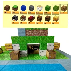 Minecraft Jungle Creek XXL Magnetická stavebnice 300ks Minecraft Jungle Creek XXL Magnetická stavebnice 300ks