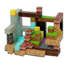 Velká magnetická stavebnice Minecraft Iron Diamond Gold TNT MSTB2297 Velká magnetická stavebnice Minecraft Iron Diamond Gold TNT MSTB2297