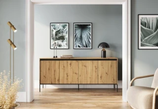 Komoda 2D s LED IPOLIS - dub artisan č.9