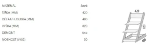 Dětská rostoucí židle Klára 2 - II.jakost č.5