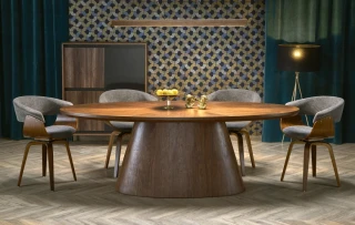 Jídelní křeslo K545 - ořech/šedá č.10