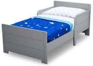 Dětská dřevěná postel šedá